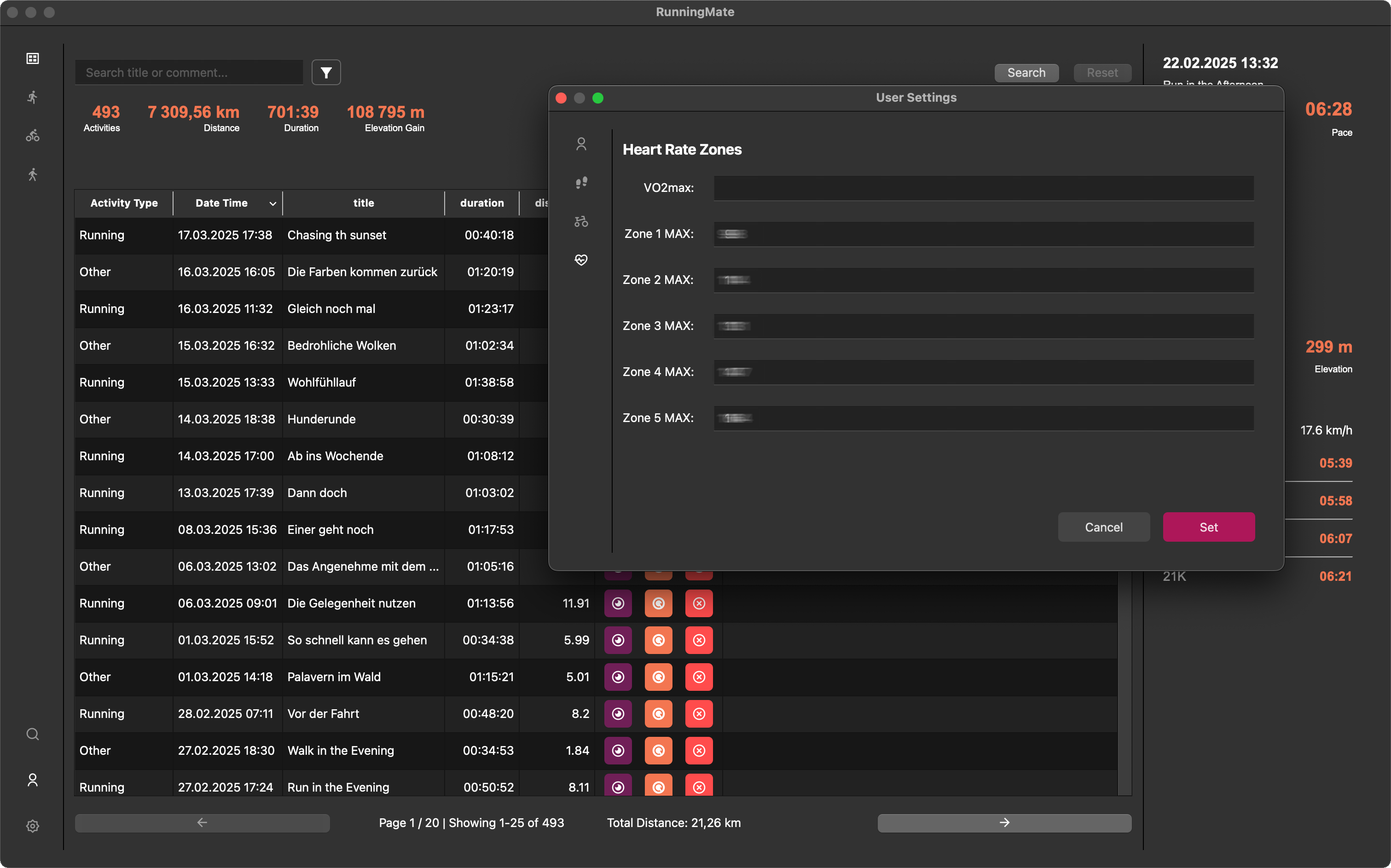 User Window: Overview